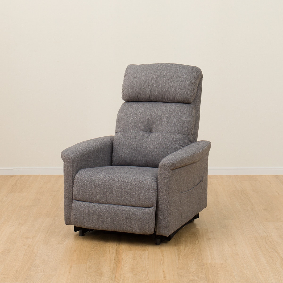 1人掛け立ち上がりやすい電動リクライニングソファ 布張りタイプ (UM02