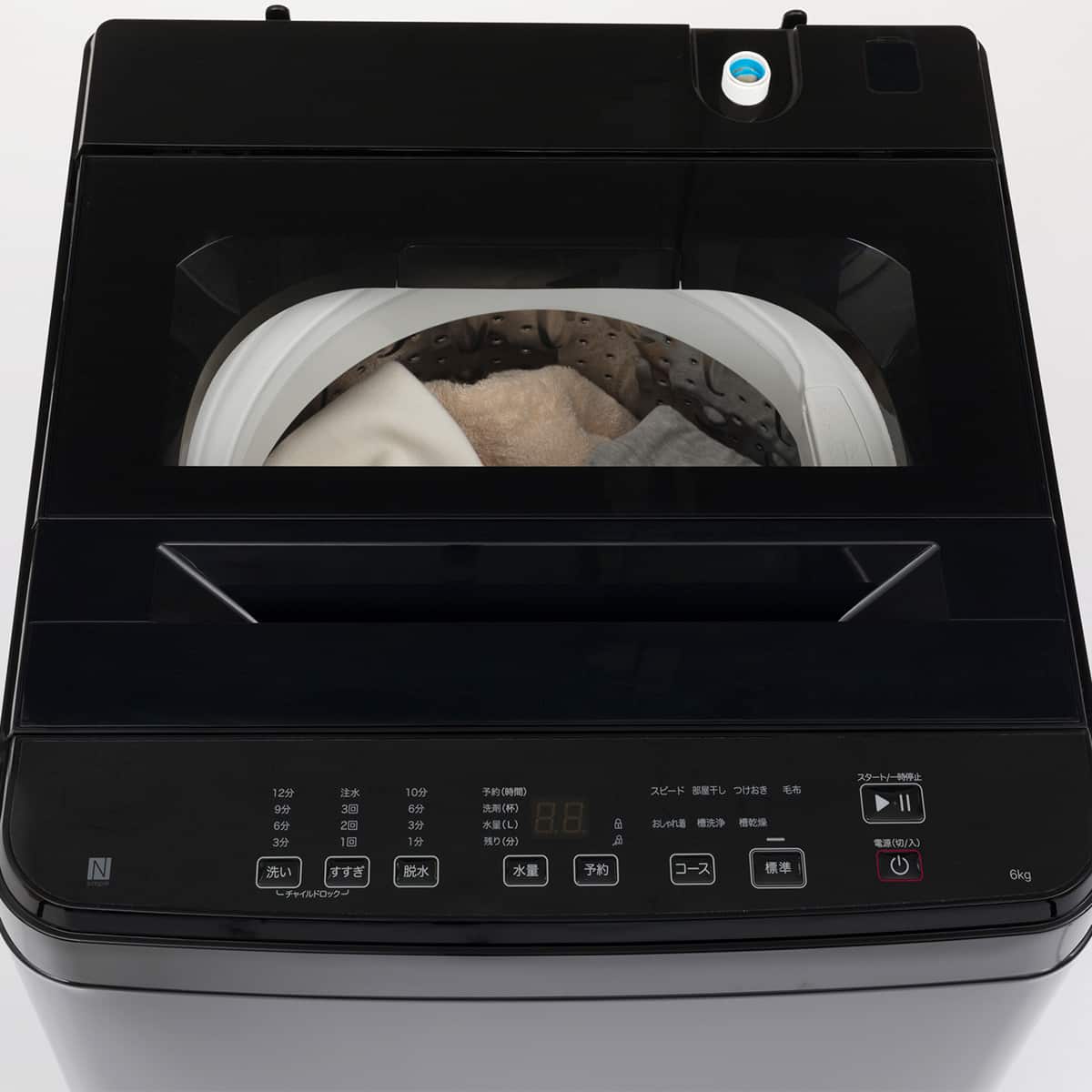 6kg全自動洗濯機(NT60T1 ブラック)(リサイクル回収なし) | ニトリ