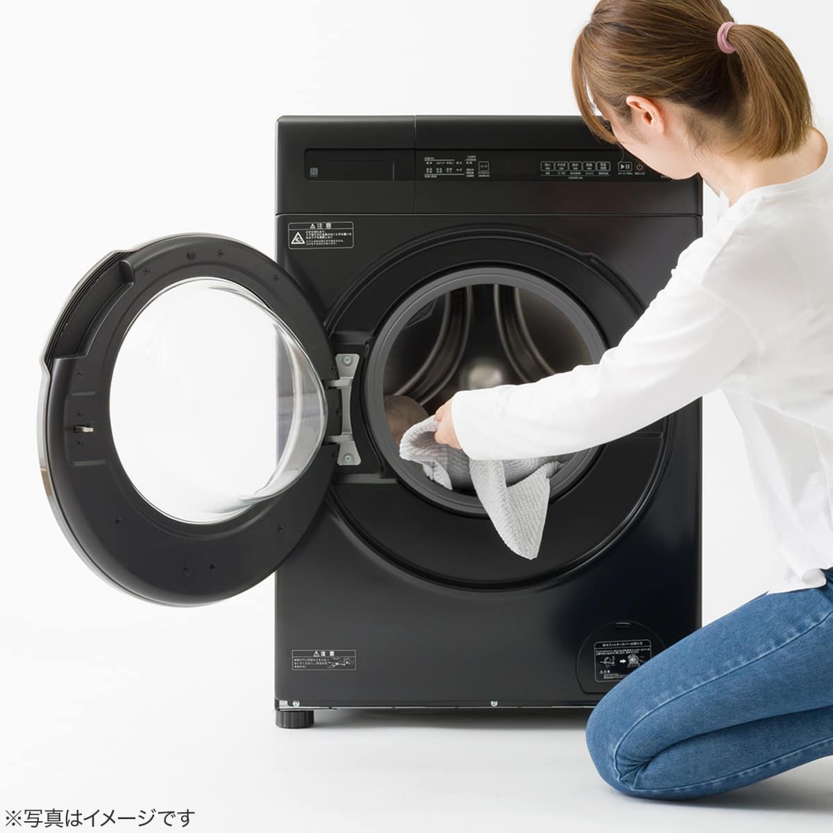 10kgドラム式洗濯乾燥機 (ND100KL1 ブラック)(リサイクル回収なし