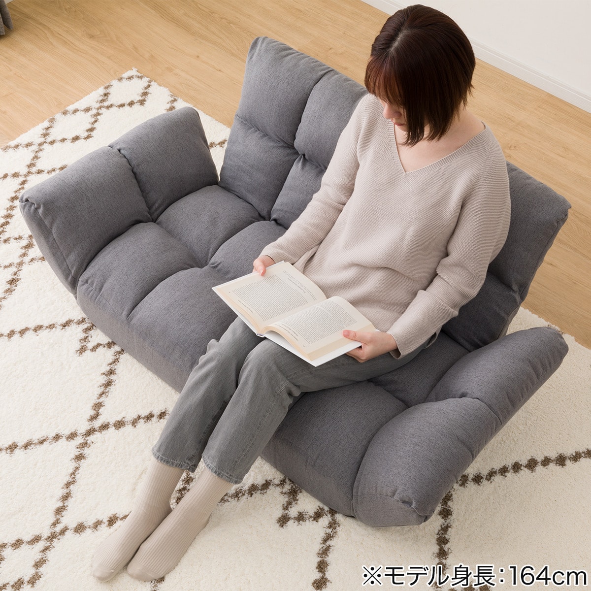 2WAY ポケットコイルソファ 布張りタイプ (CS-N03PK GY) | ニトリ