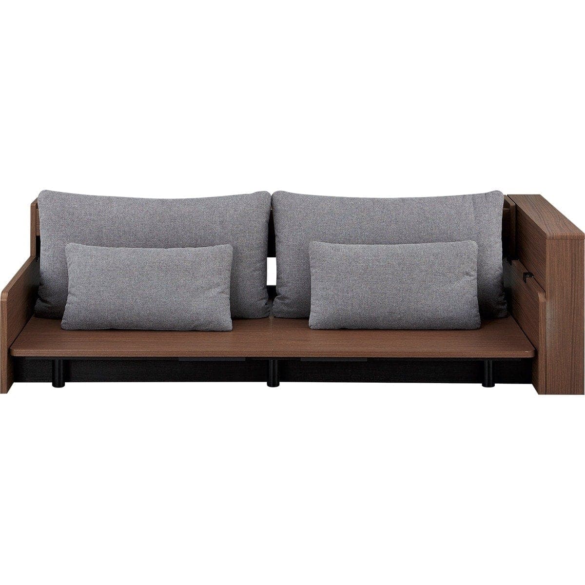 ベッドソファフレーム＋サイドラック付き (B2 マットレス別売り MGY