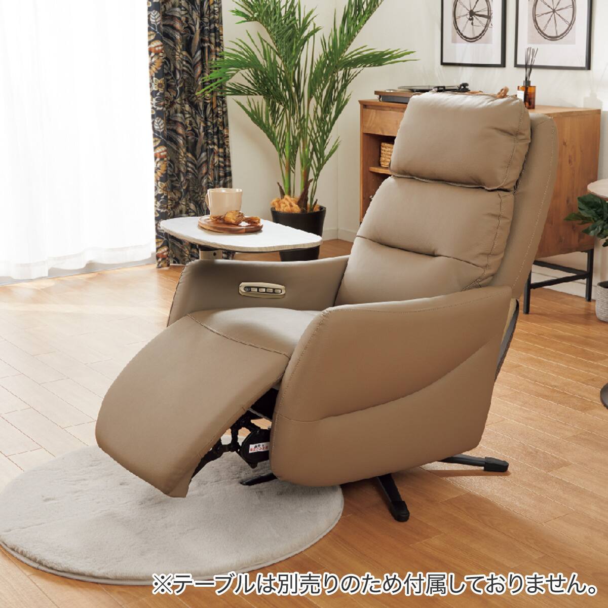 電動リクライニングパーソナルチェア 本革(一部合成皮革)タイプ (LE01