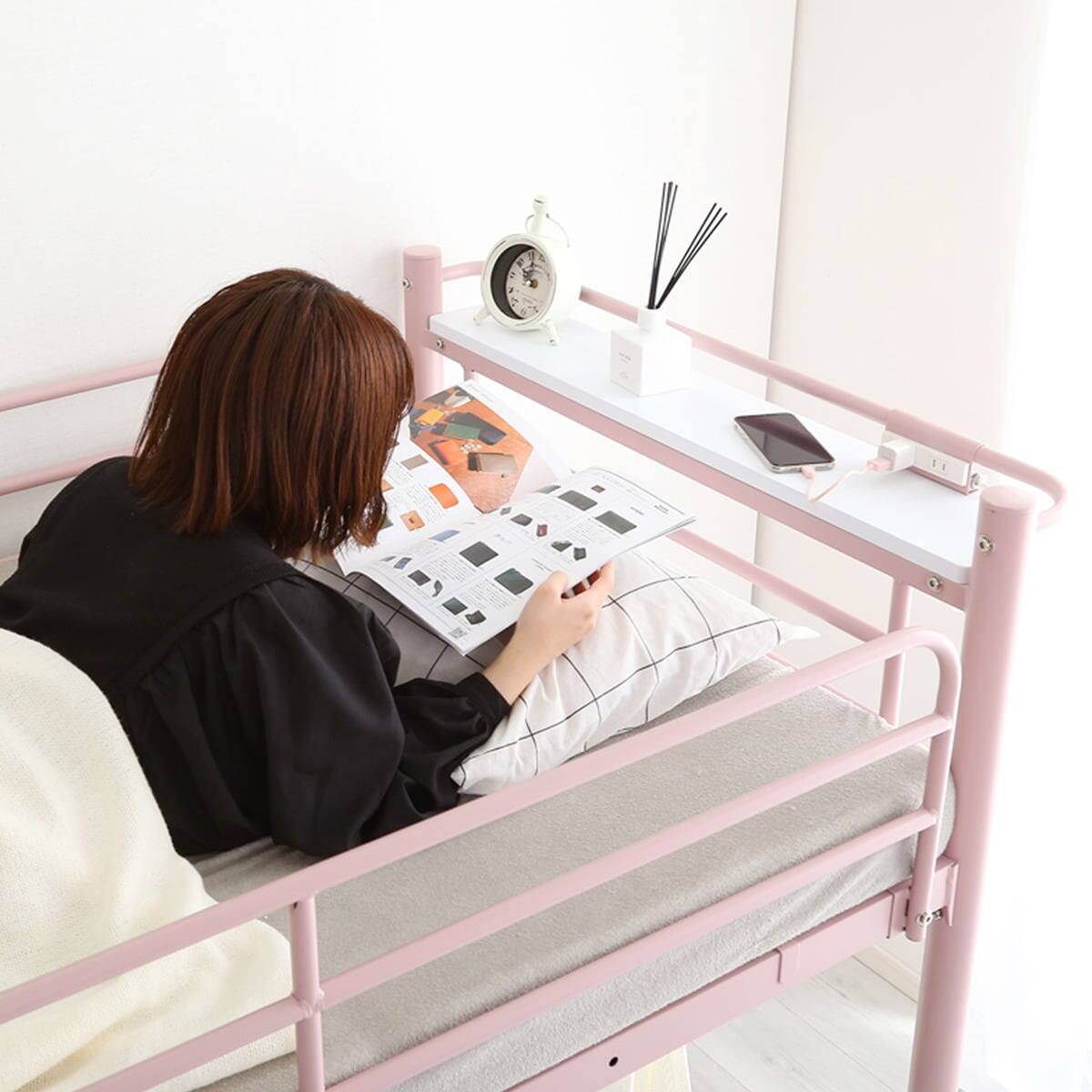 高さ2段階式階段付きロフトベッド(PI) | ニトリネット【公式】 家具