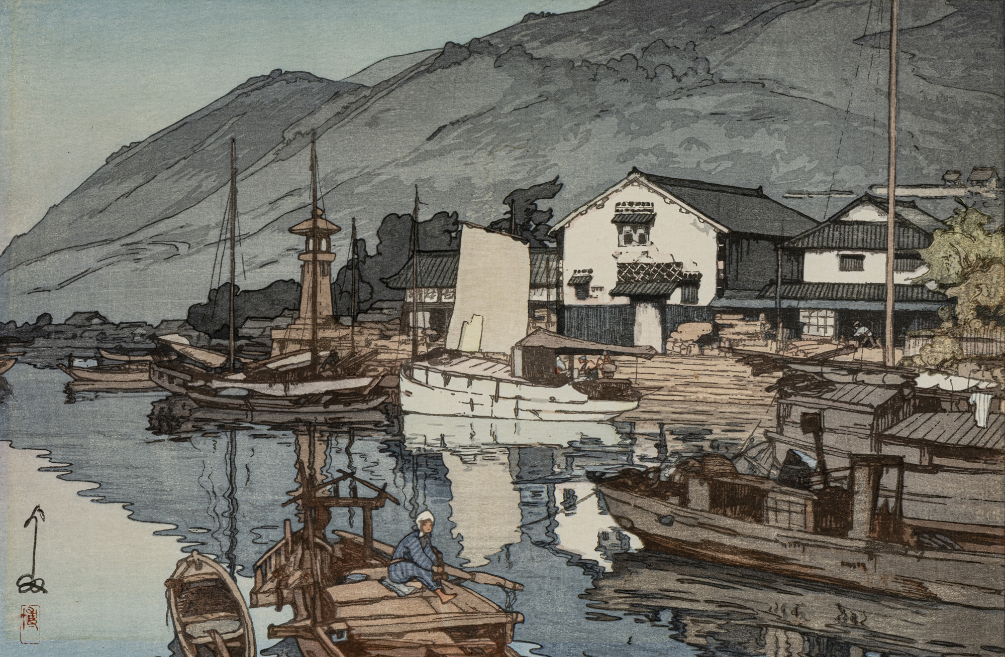 今週の1点】吉田博《瀬戸内海集第二 鞆之港》 | 小樽芸術村