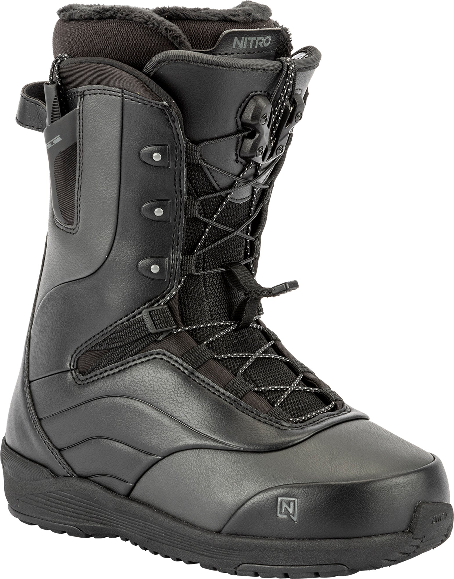 Nitro Crown TLS Women's Snowboard Boots - Black