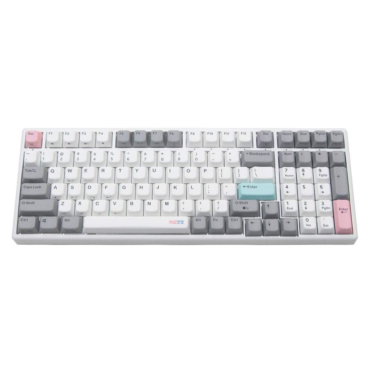 NiZ X99 静電容量無接点キーボード テンキー付き 白い