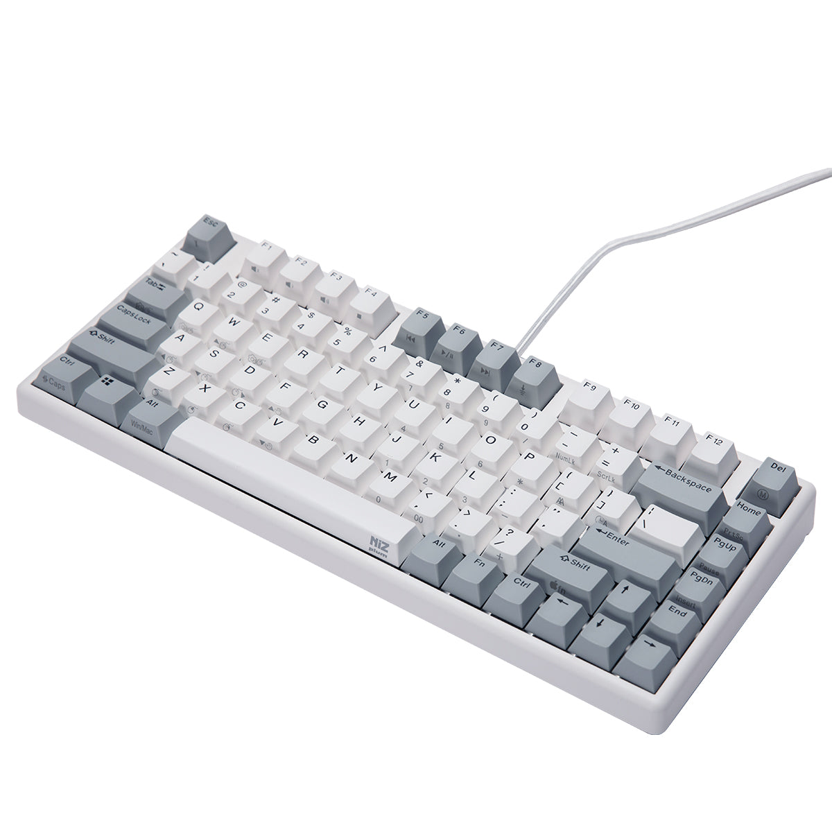 NiZ Micro82 静電容量無接点キーボード 有線・無線 白い