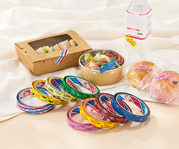 店頭のお買い上げ済みシールや包装作業に大活躍「セロテープ®ストア