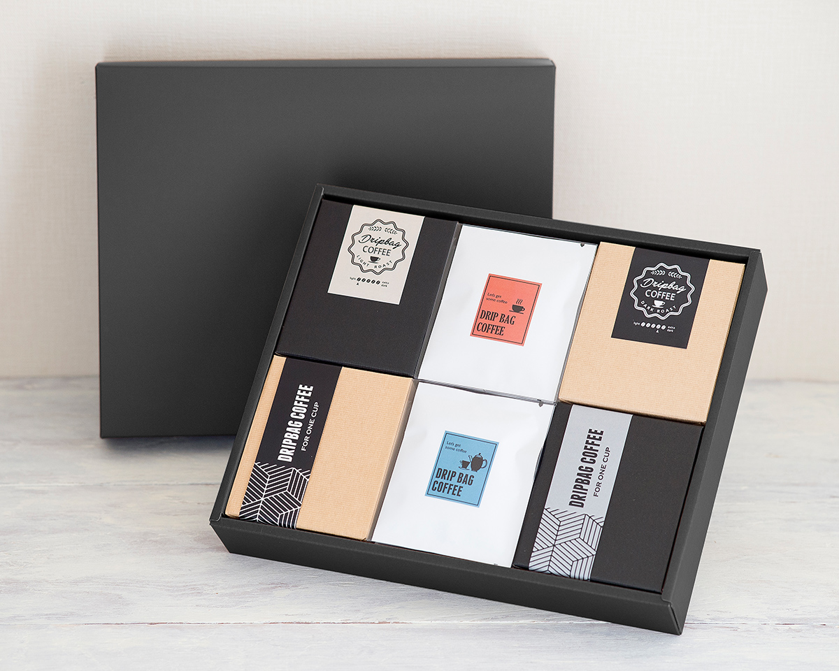ドリップバッグギフトケース 6個用 黒｜ニコノスオンラインストア