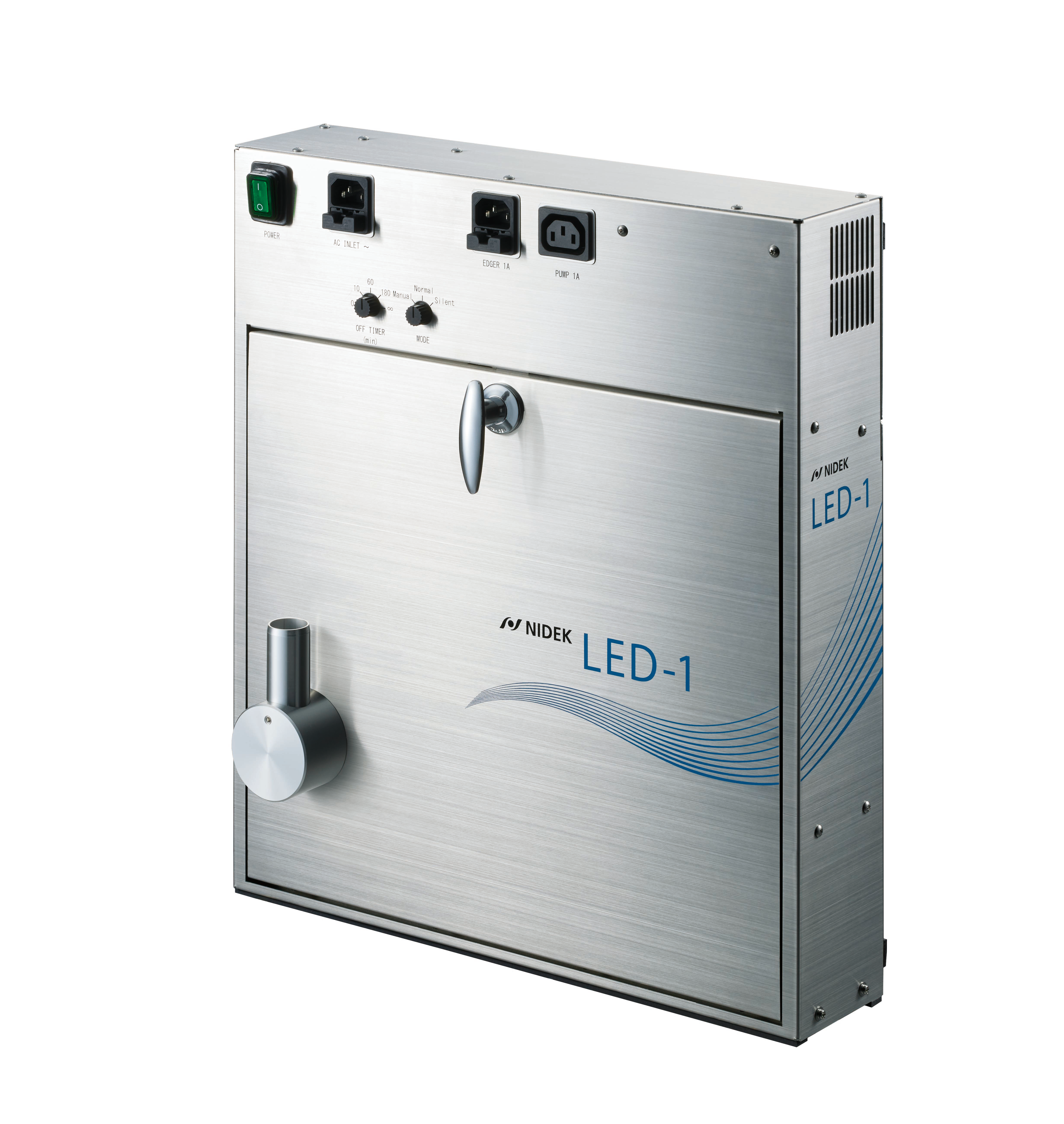 静かに」「ずっと脱臭」で眼鏡店の空間をより快適に レンズ加工機用