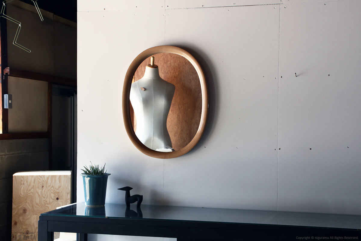 曲木鏡（ウォールミラー） , 小 | 柳宗理 | niguramu