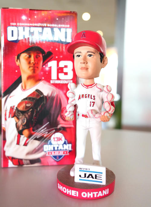 大谷翔平のボブルヘッド人形を5月と8月に配布 ドジャース、来場者へ