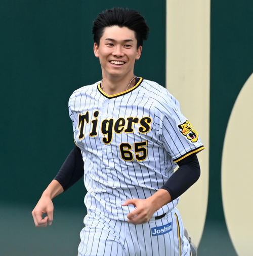 阪神】湯浅京己、侍ジャパン強化試合へ再始動 岡田監督とも初対面