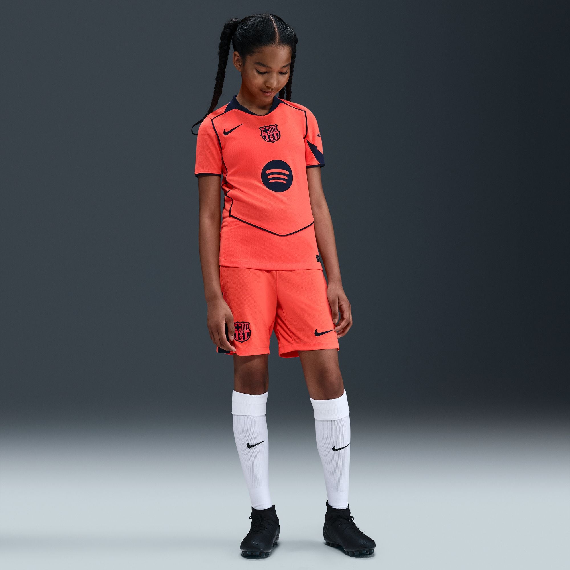 Nike FC Barcelona 2025/26 Stadium Third Big Kids' Dri-FIT Total 90 Soc