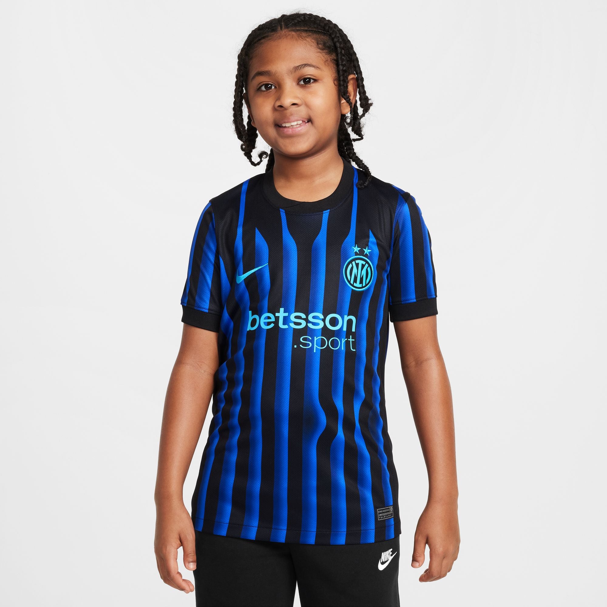 Nike Inter Milan 2025/26 Stadium Home Big Kids' Dri-FIT Soccer Replica