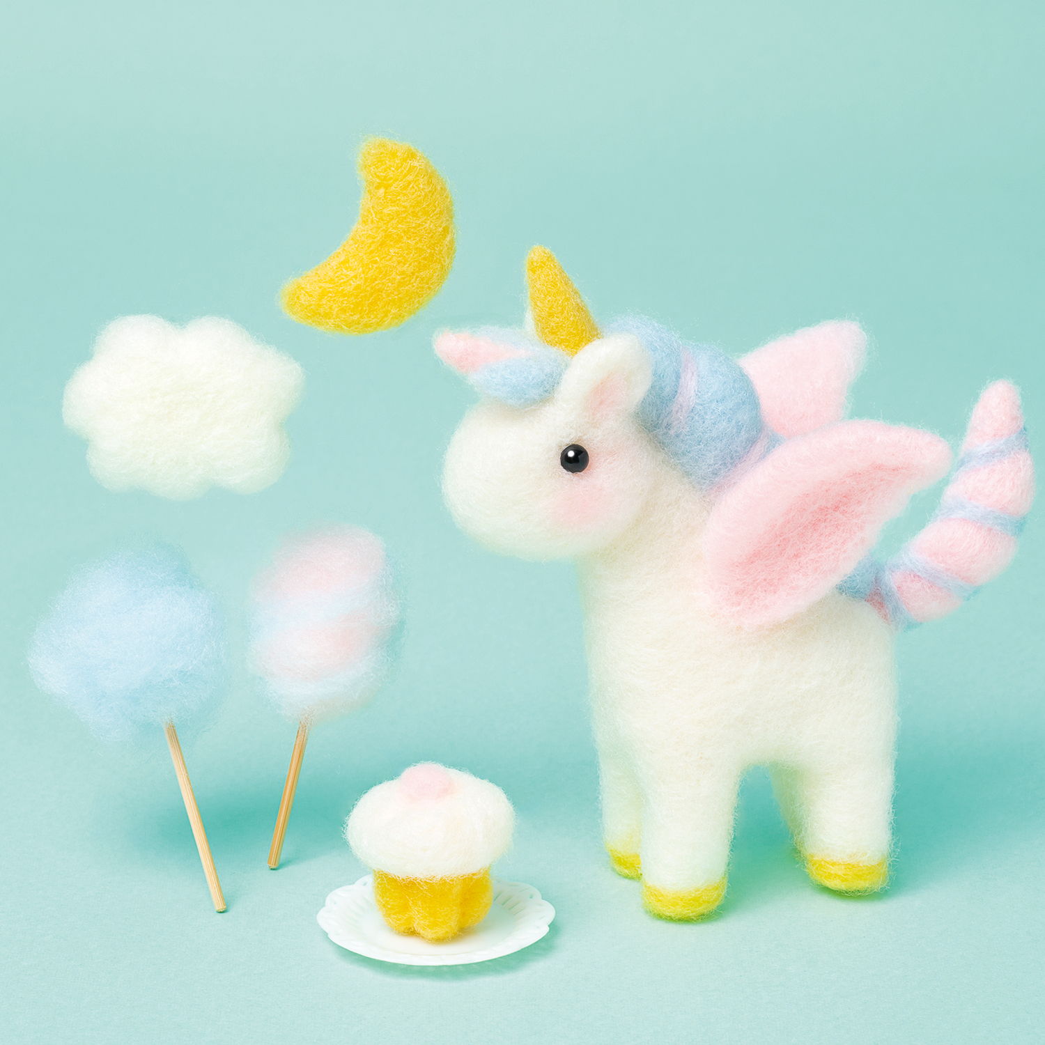 お取り寄せ・返品不可】H441-660 ユニコーン＆ゆめふわチャーム 羊毛