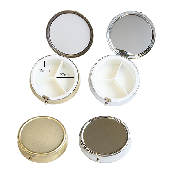 A8-41～42 ピルケース丸型 鏡なし φ61mm (個)「手芸材料の卸売りサイト