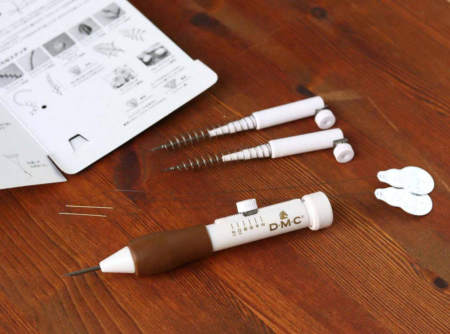 DMC-JPTU2020 パンチニードルペンセット ループ調節目盛付き (本