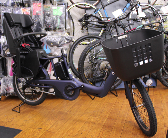 Panasonicの子乗せ電動自転車ギュット・アニーズ・EXのマットネイビー