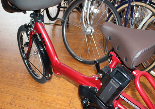ブリヂストンの子乗せ電動アシスト自転車ビッケ ポーラーeが入荷いたし