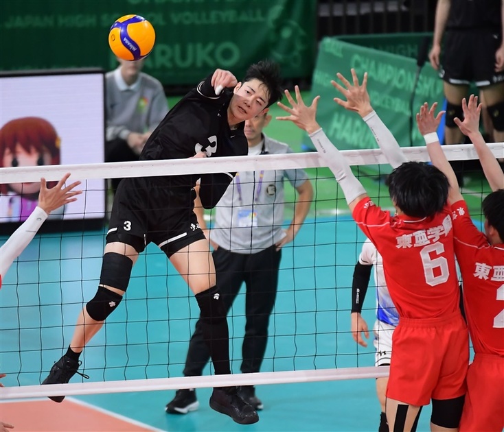 東福岡が圧勝ストレート、4大会ぶり決勝へ 全日本高校バレー準決勝