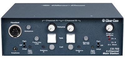 2CHﾒｲﾝｽﾃｰｼｮﾝ CS-702/CLEAR-COM ] のレンタルなら西尾レントオール株式