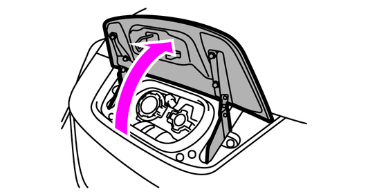 日産：リーフ [ LEAF ] スペシャル 取扱説明書 ｜ 充電ポートリッドの