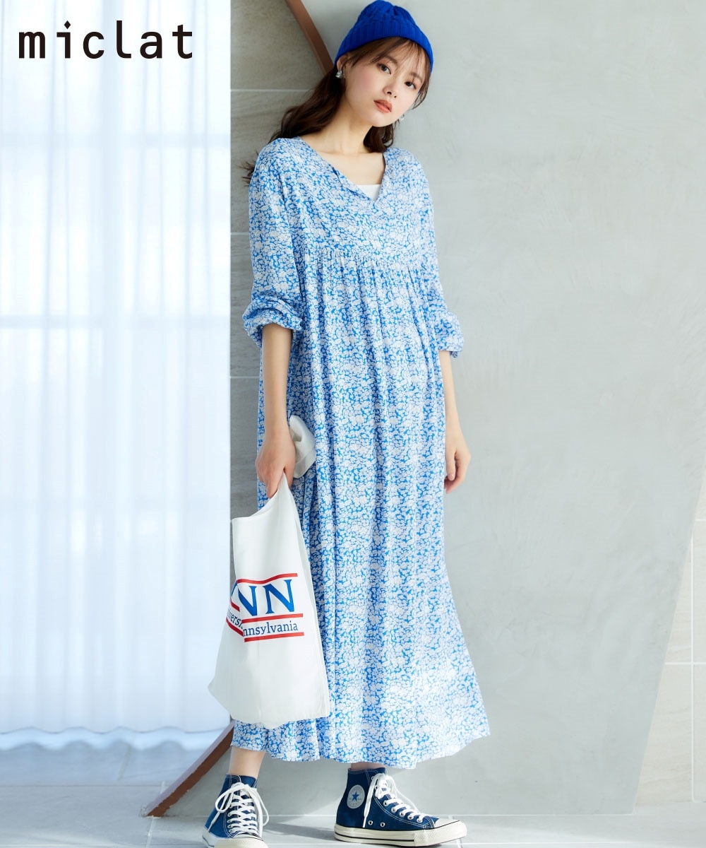 大きいサイズ＞花柄ワンピース miclat 通販【ニッセン】