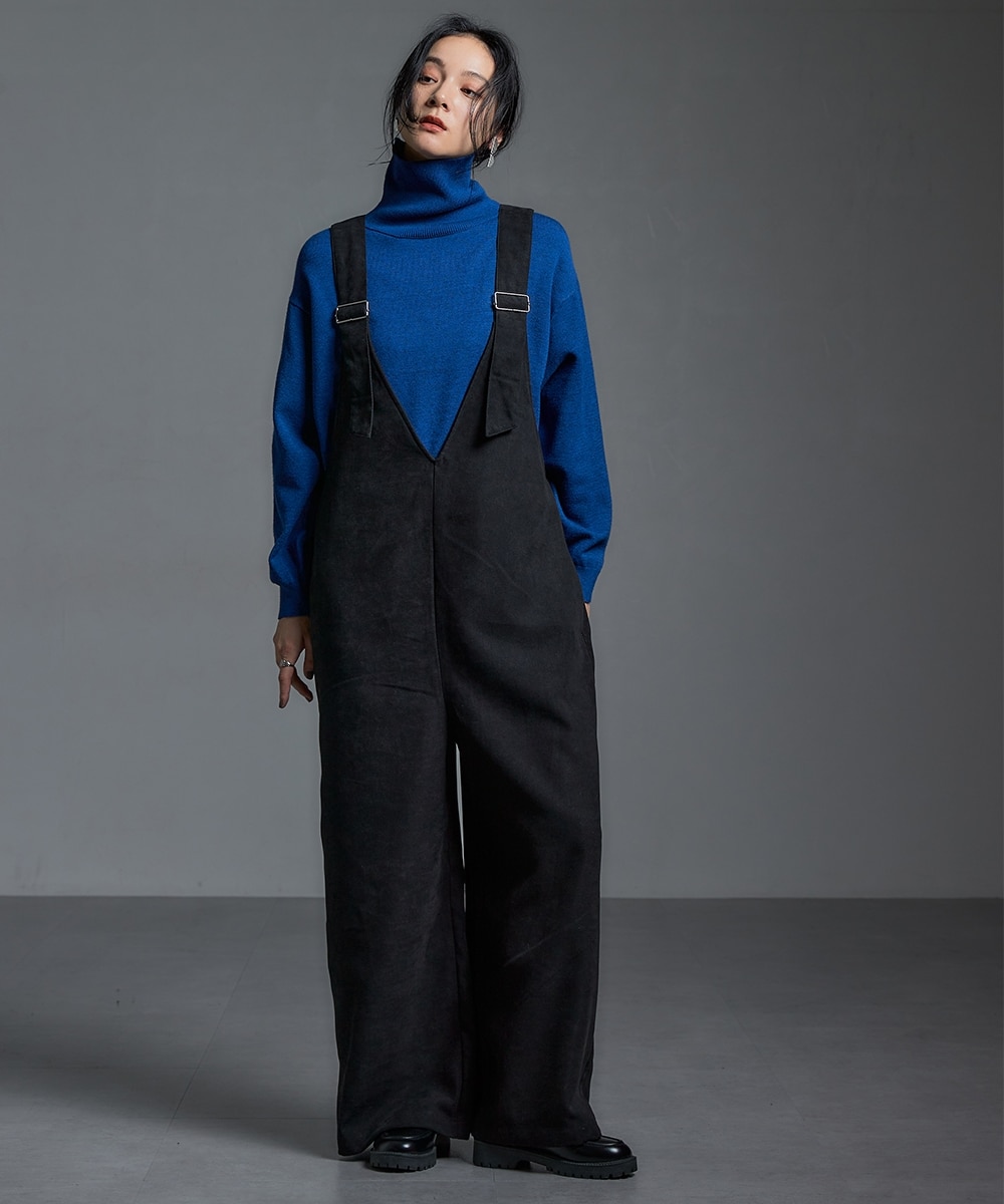 V開きゆったりサイズオールインワン ［Soiunique］ 通販【ニッセン】