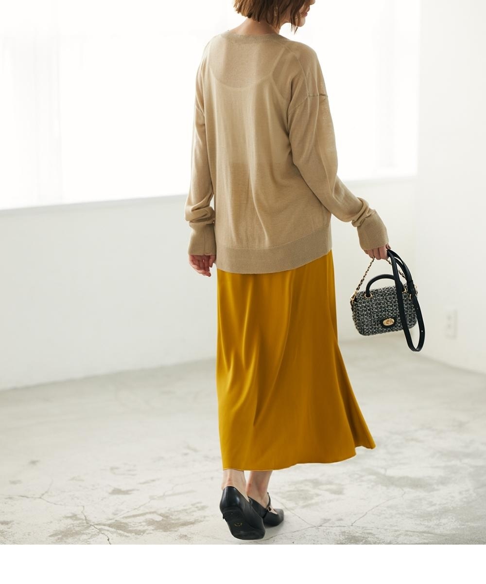 Vネックシアーニットプルオーバー＜大きいサイズ有＞【OtonaSMILE