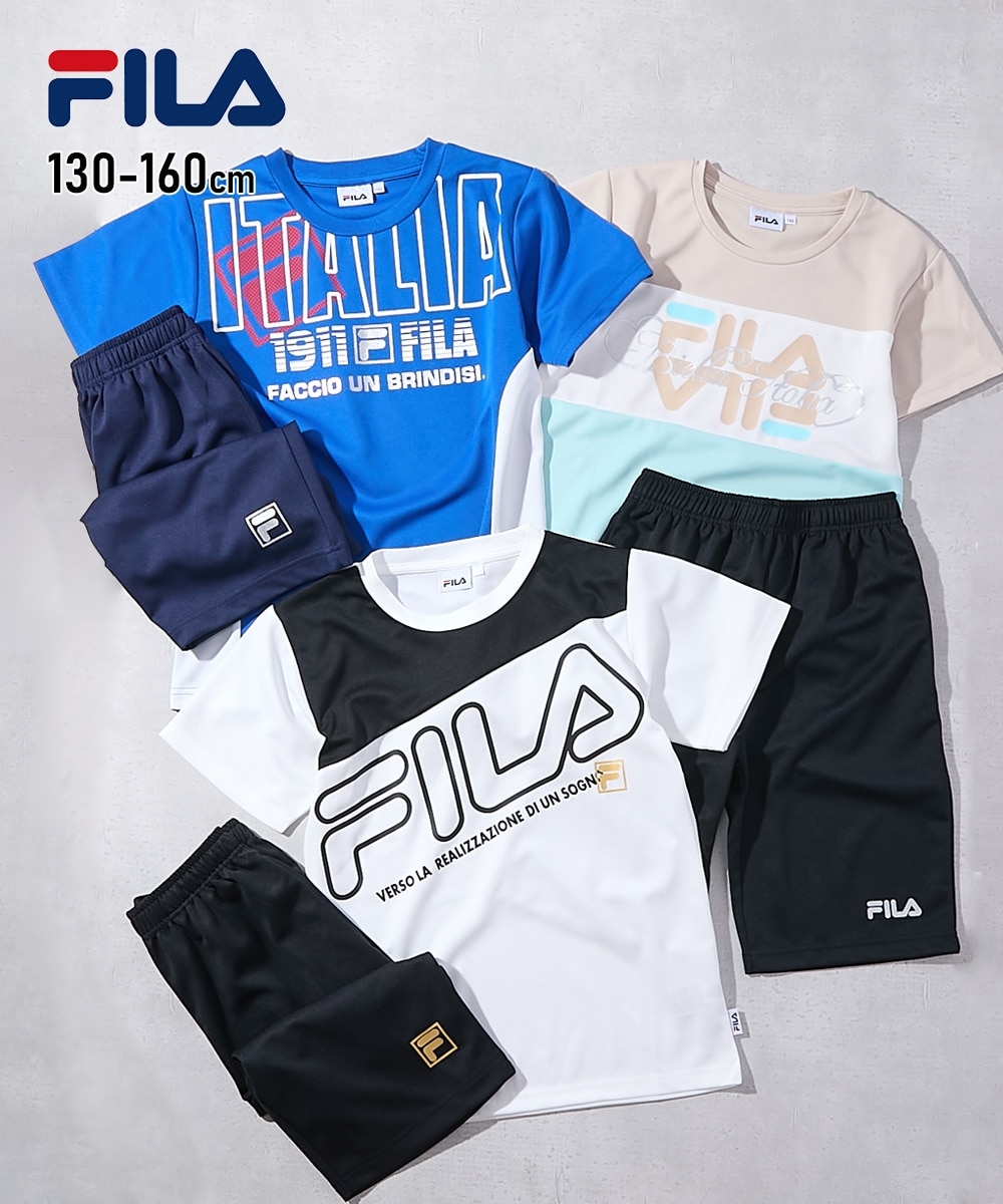 FILA（フィラ）】セットアップスーツ（半袖トップス＋ハーフパンツ