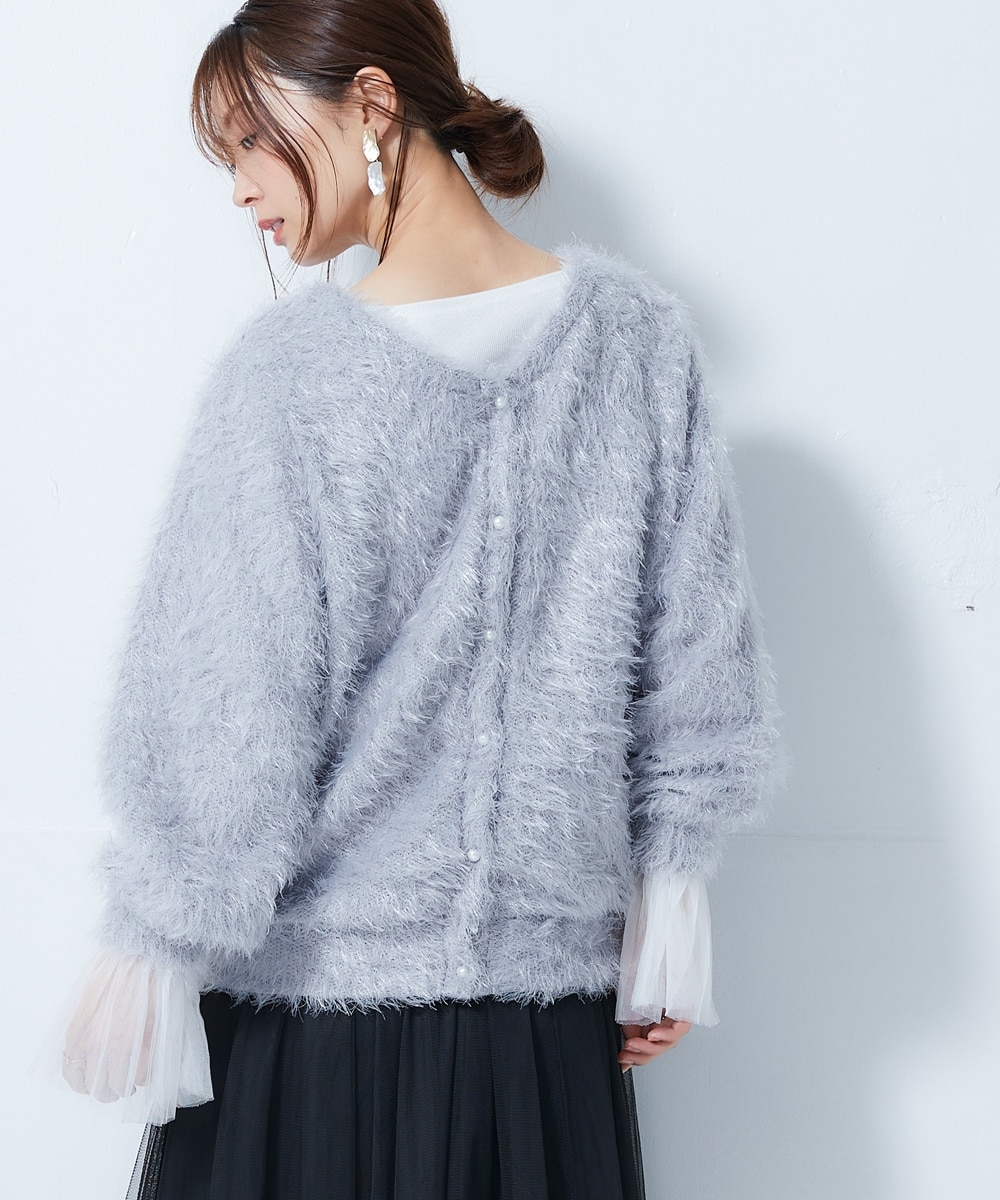 カットソーシャギー前後2WAYカーディガン＜大きいサイズ有＞ 通販