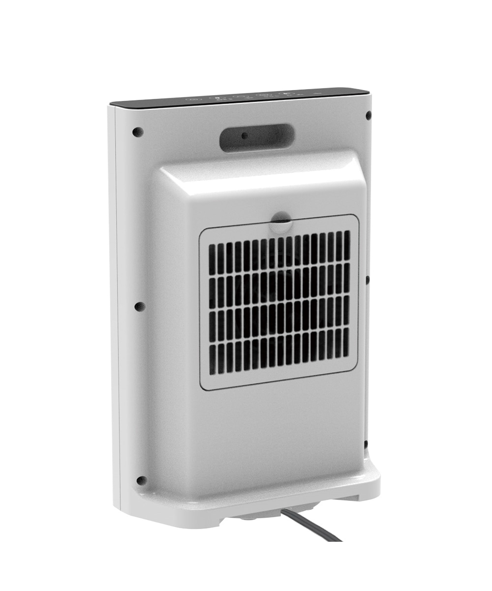 THREEUP 首振り機能付大風量 スリムセラミックヒーター節電センサー