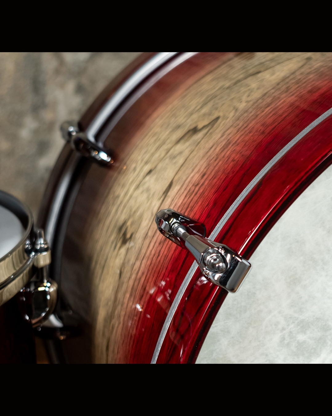 TAMA STAR Walnut 4-Piece Drum Set - Garnet Japanese Sen Burst