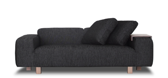 スタイリッシュなローソファ「Decibel C4 2人掛け両ひじ」：デザイン