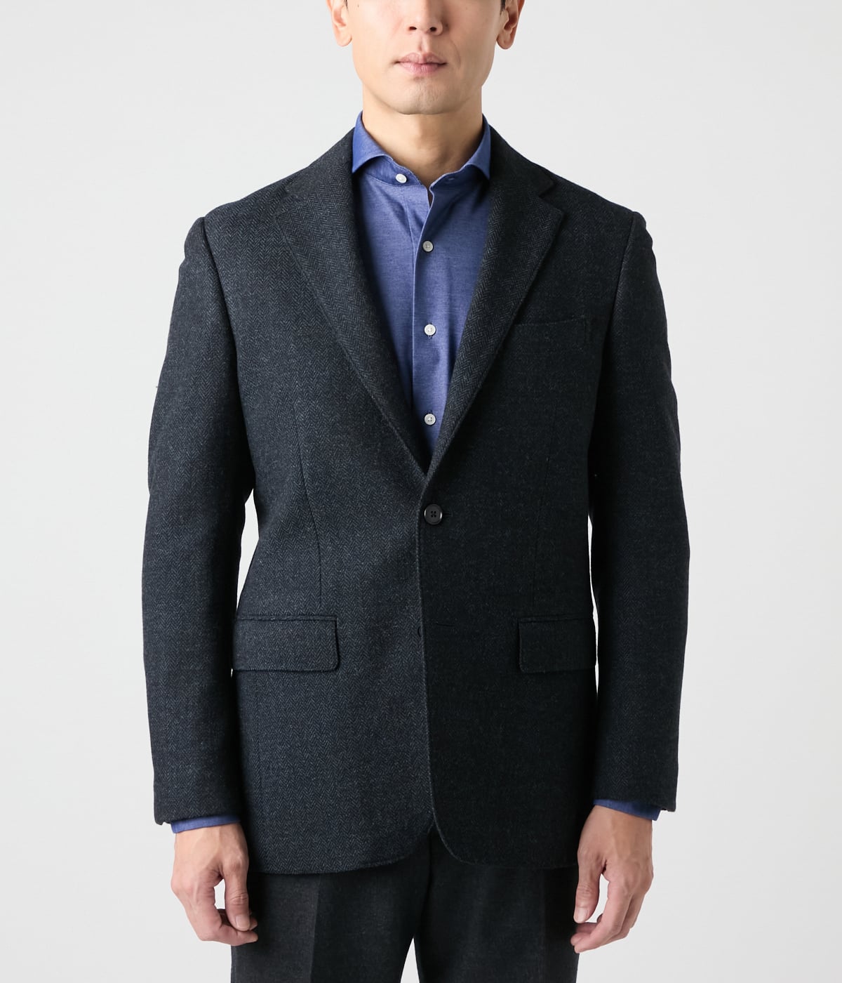 ツィードライク ヘリンボーン ジャケット(16196202-2025