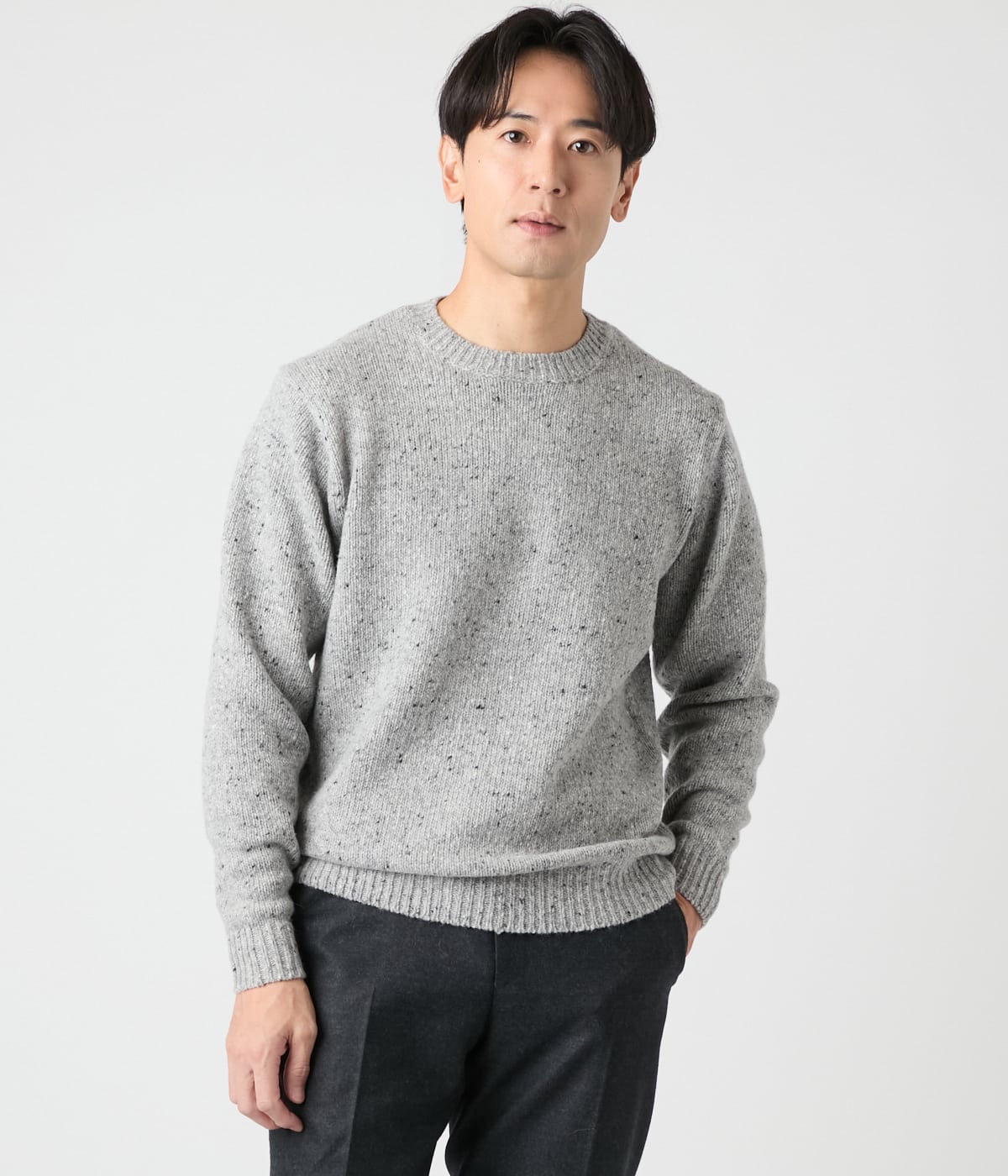 ネップ クルーネックプルオーバーニット(16506528-2025)｜ファッション