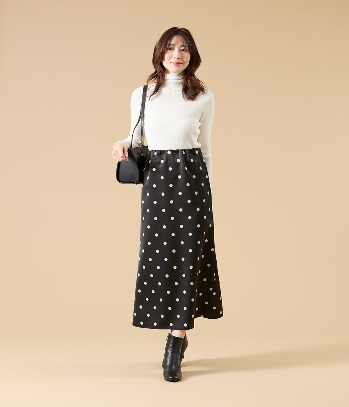 WEB限定】ma couleur(マ クルール)ポルカドットマーメイドスカート