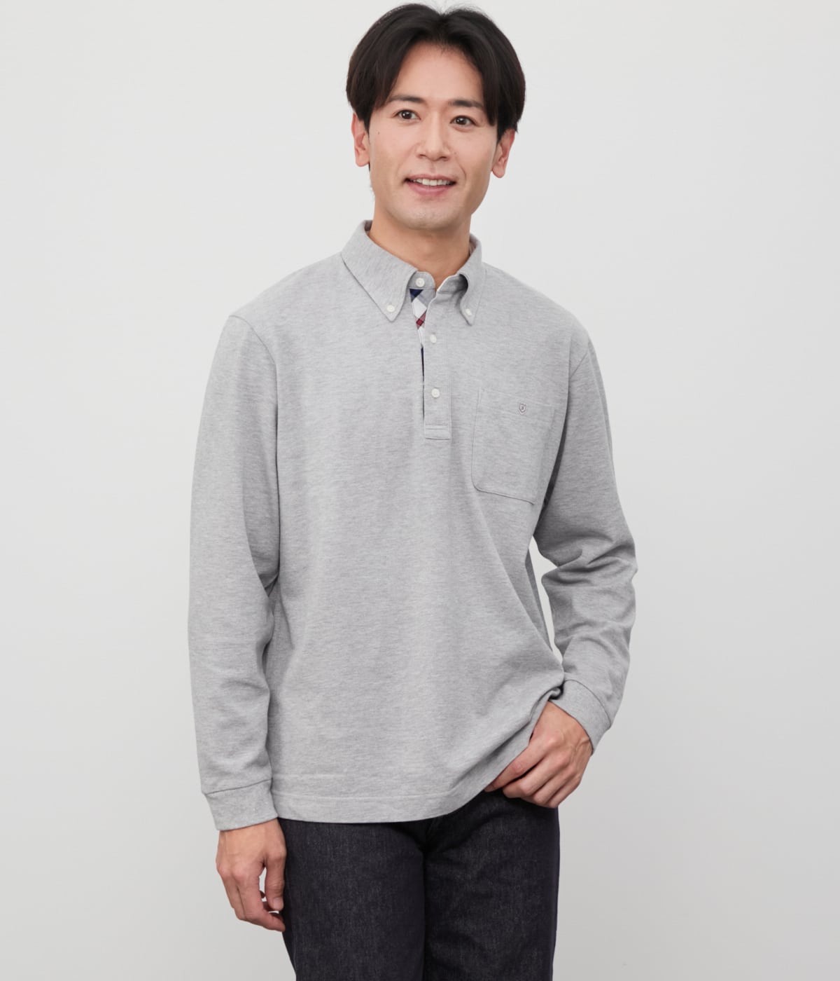 鹿の子 長袖ポロシャツ(15625662-2025)｜ファッション通販のNY.ONLINE