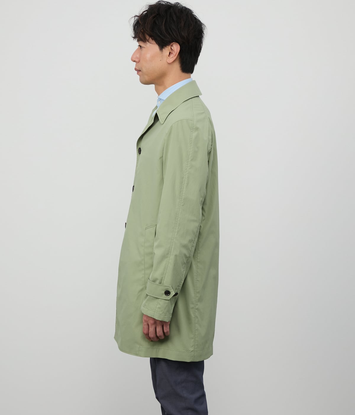 撥水・ストレッチ】スパンライクタイプライター ステンカラーコート