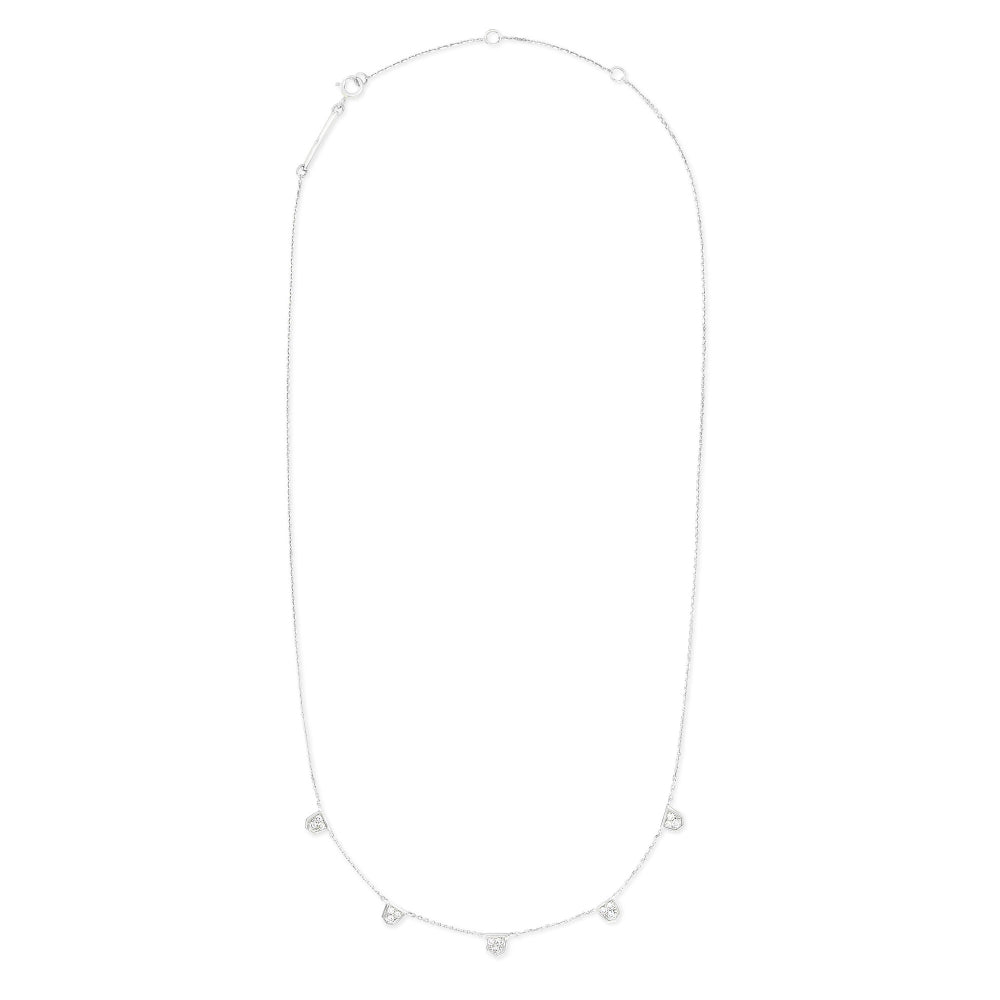 Kendra Scott Shannon 14k White Gold Collar Necklace in White