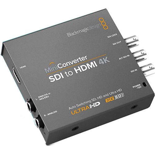 Blackmagic Design SDIから4K HDMIへのコンバーターMini Converter SDI