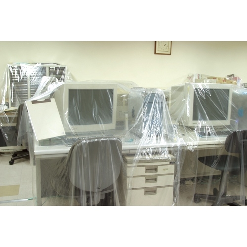 スマートオフィス】ポリ養生シート 1800mm×100m 厚0.02mm 酒井化学工業