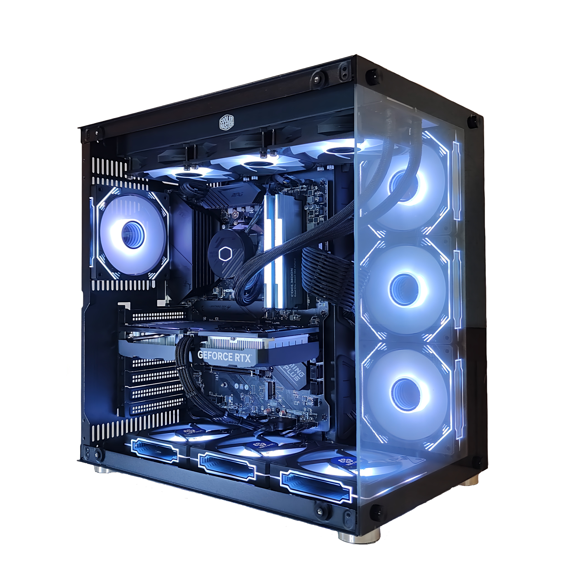 AMD Ryzen7 9700x ／ RX9070XT 16GB ガラス2面ATX ゲーミングPC