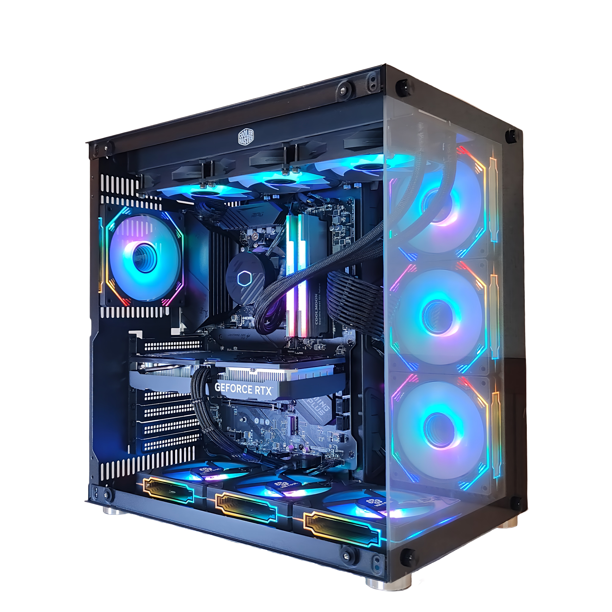 AMD Ryzen7 9800x3D ／ RTX5070ti 16GB ガラス2面ATX ゲーミングPC