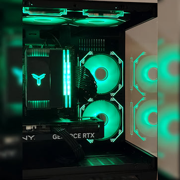 AMD Ryzen7 9700x ／ RTX5060 8GB ガラスコンパクト ゲーミングPC