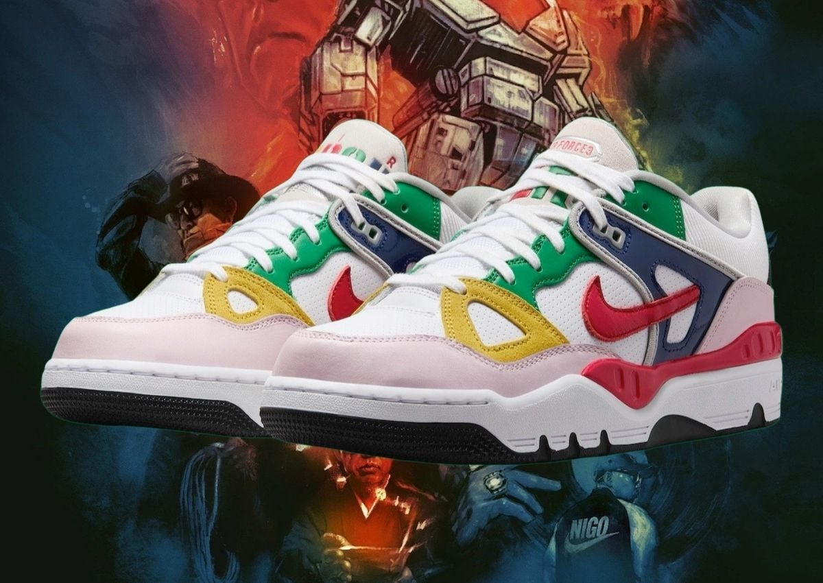 Nigo x Nike Air Force 3 Low White Multi-Color FQ7012-100