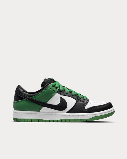 Nike Men's SB Dunk Low Pro Classic Green / White / Black Low Top