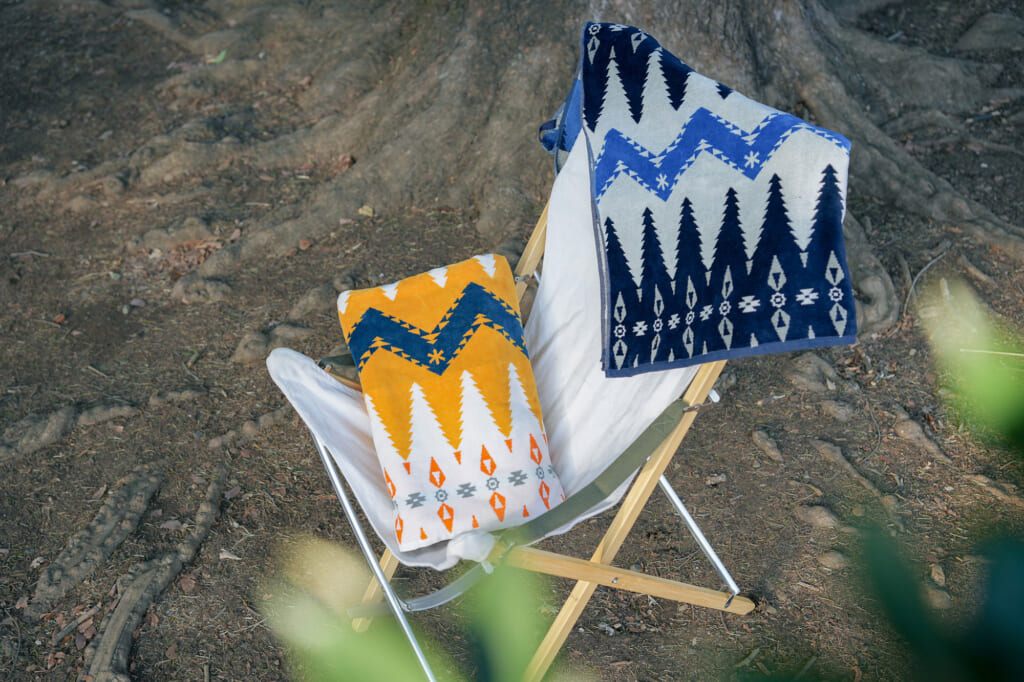 オチョコ柄にアスタリスクをデザイン！ 「Snow Peak×Pendleton」コラボ