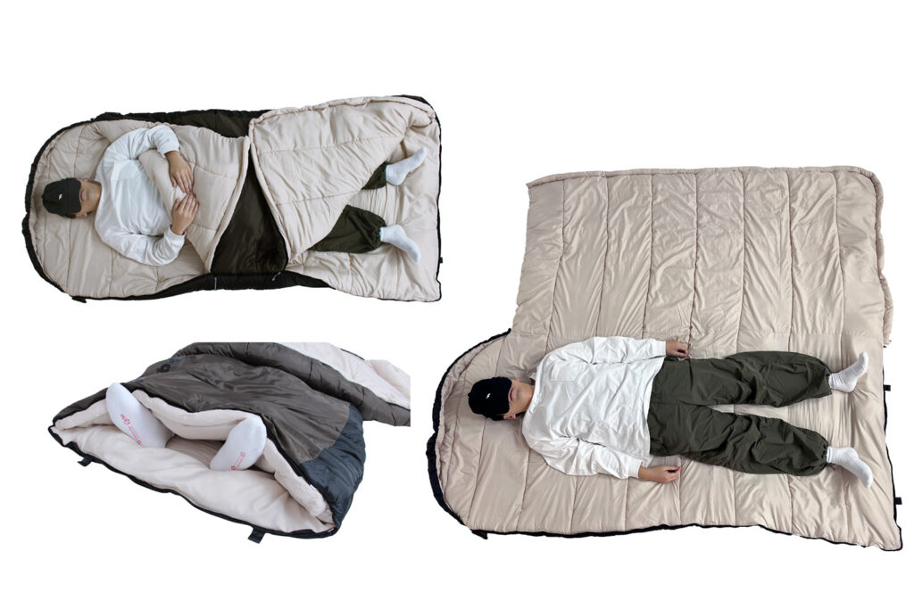 まるで自宅の布団」の寝心地！ Bears Rockキングサイズ寝袋に新色モス